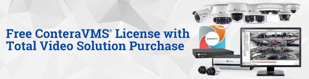 Free ConteraVMS® License with Total Video Solution Purchase Free ConteraVMS® License with Total Video Solution Purchase