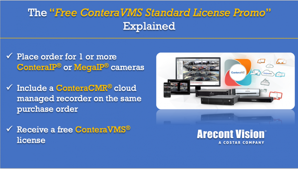 The "Free ConteraVMS Standard License Promo" Explained & Other Ways to Leverage our Cloud-Enabled Video Management System