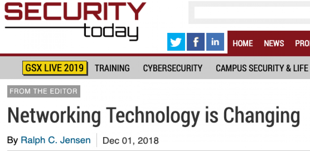 Networking Technology in Changing - Cover story: Security Today